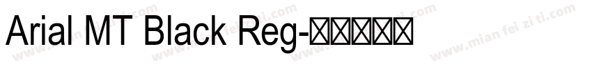 Arial MT Black Reg字体转换
